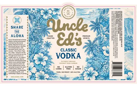 Label: Uncle Ed's — Classic Vodka
