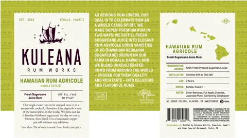 Label: Kuleana Rum Works
