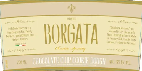 Label: Borgata — Chocolate Chip Cookie Dough