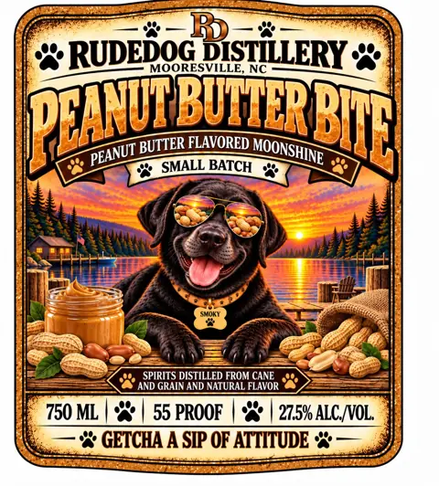 Label: Rudedog Distillery — Peanut Butter Bite