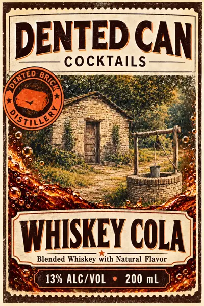 Label: Dented Brick Distillery — Whiskey Cola