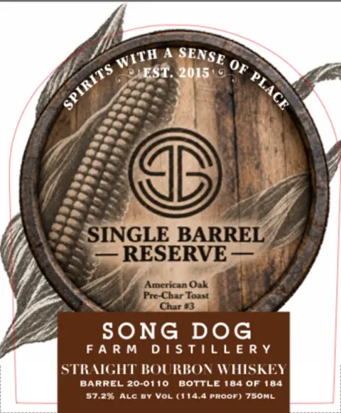 Label: Song Dog Farm Distillery — Single Barrel Reserve
