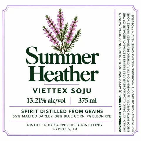 Label: Summer Heather — Viettex Soju