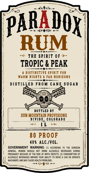 Label: Paradox Rum