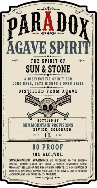 Label: Paradox Agave Spirit