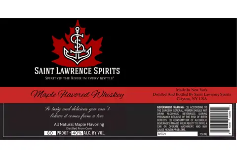 Label: Saint Lawrence Spirits — Maple