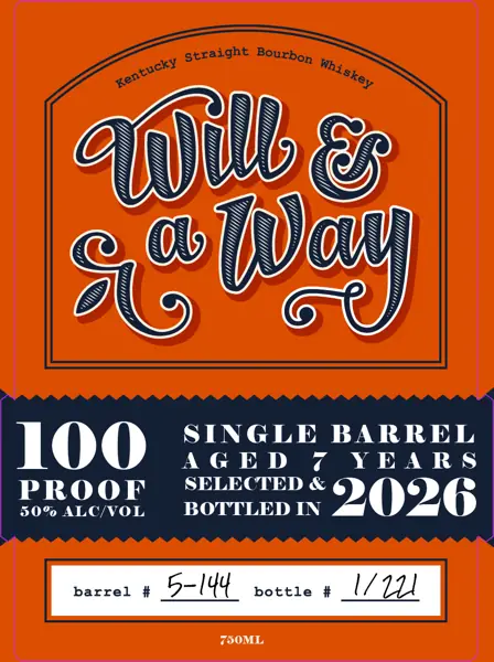 Label: Whiskey Thief Distilling CO. — Will and A Way Kentucky Straight Bourbon Whiskey