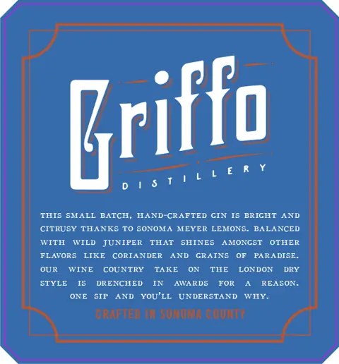 Label: Griffo Distillery — Scott Street Gin