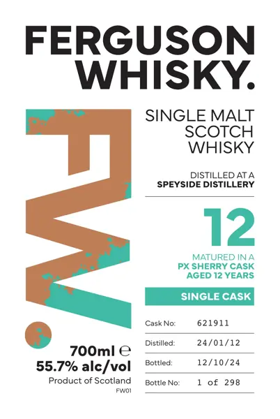Label: Ferguson Whisky — Speyside 12