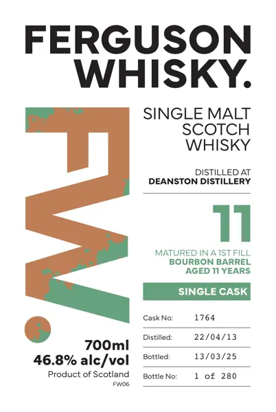 Label: Ferguson Whisky — Deanston 11