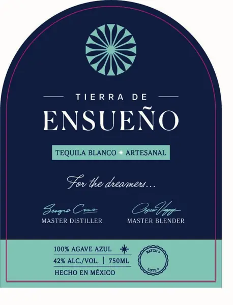 Label: Tierra de Ensueno Tequila Blanco Artesanal