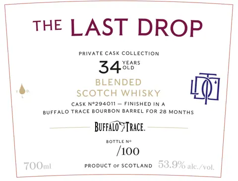 Label: The Last Drop — 34 Years Old