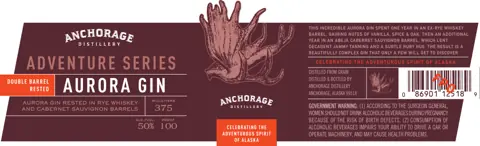 Label: Anchorage Distillery — Adventure Series Aurora