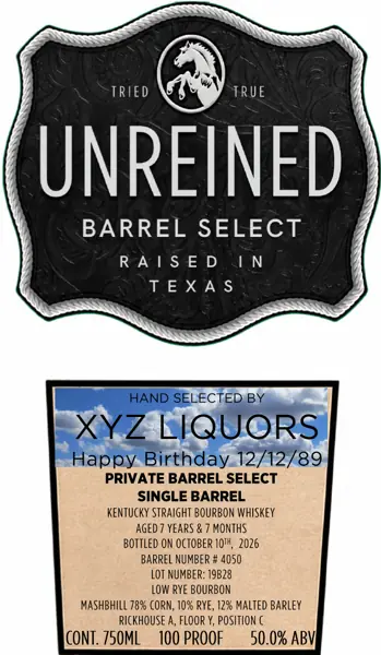 Label: Unreined — Barrel Select