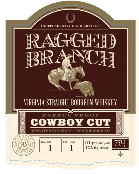 Label: Ragged Branch — Cowboy Cut Wheated Bourbon