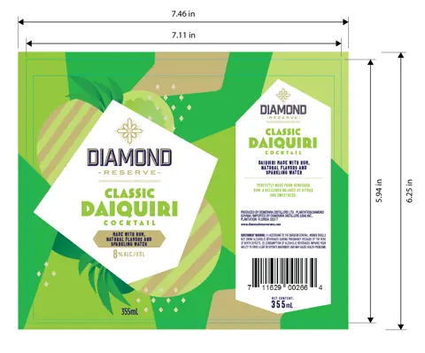 Label: Diamond Reserve — Classic Daiquiri Cocktail