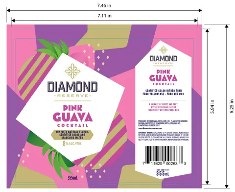 Label: Diamond Reserve — Pink Guava Cocktail