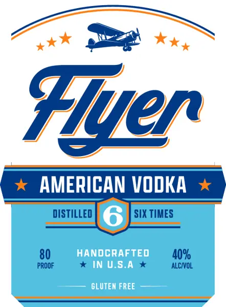 Label: Flyer American Vodka