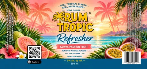 Label: Rum Tropic Refreshers — Guava Passion Fruit