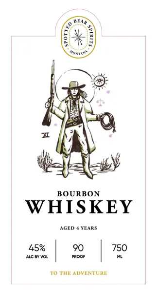 Label: Spotted Bear Spirits — Bourbon Whiskey