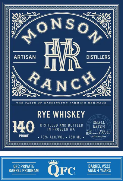 Label: Monson Ranch Distillers