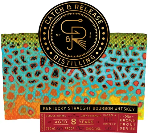Label: Catch & Release — Brown Trout