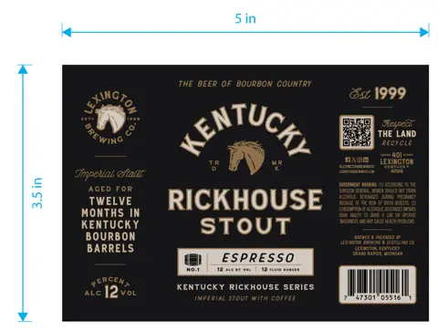 Label: Kentucky Rickhouse Stout — Espresso