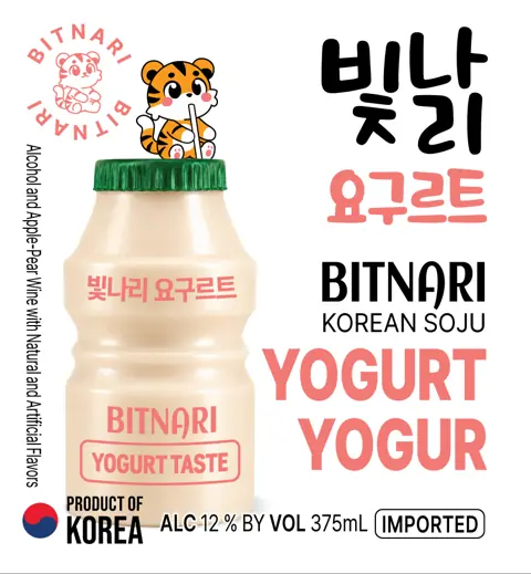 Label: Bitnari — Korean Soju, Yogurt