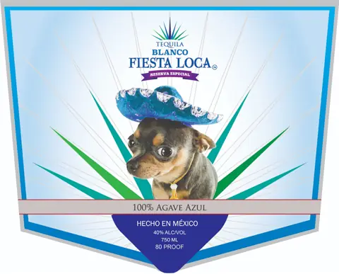 Label: Fiesta Loca Tequila Blanco