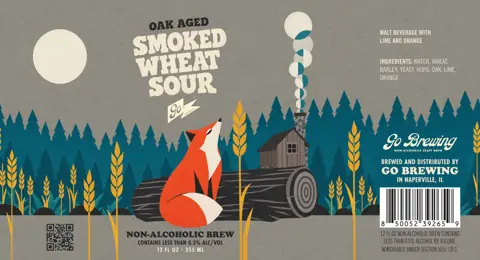 Label: Go Brewing — Oak Aged Smoked Wheat Sour
