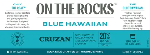 Label: On the Rocks — Blue Hawaiian