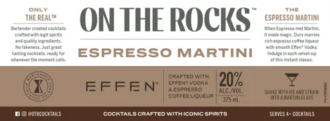 Label: On the Rocks — Espresso Martini
