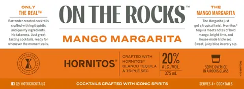 Label: On the Rocks — Mango Margarita