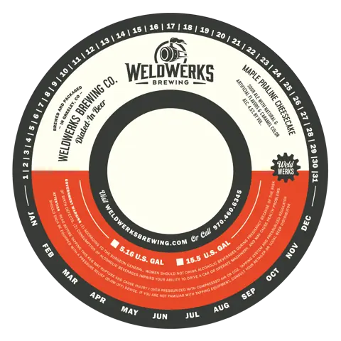 Label: Weldwerks — Maple Praline Cheesecake