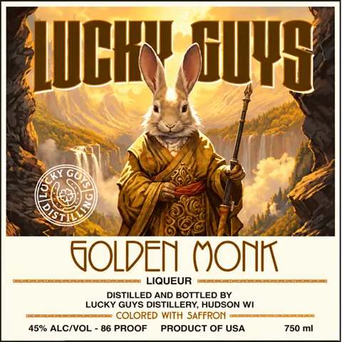 Label: Lucky Guys Distillery — Golden Monk