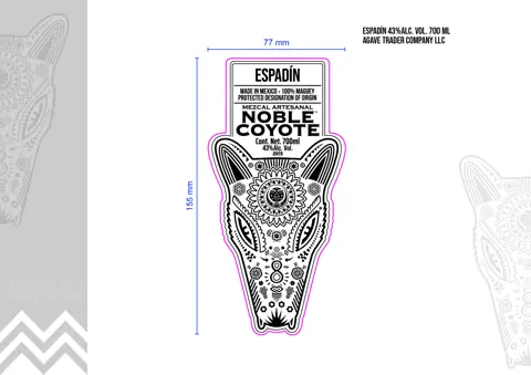 Label: Noble Coyote — Mezcal Artesenal Espadin