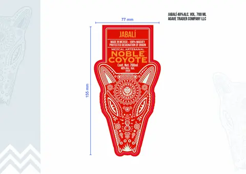 Label: Noble Coyote — Mezcal Artesenal Jabali