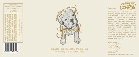 Label: Monday Night Brewing — For My Friend