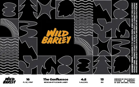 Label: Wild Barley Kitchen and Brewery — The Confluence, Mexican-Style Dark Lager