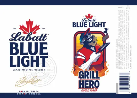 Label: Labatt — Blue Light