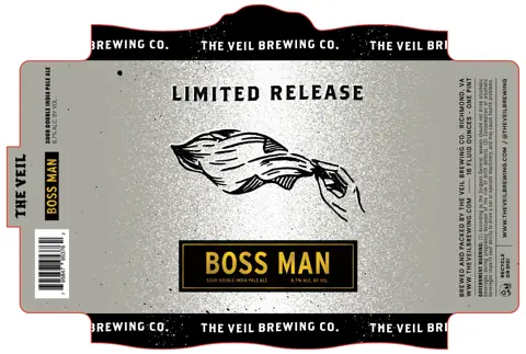 Label: The Veil Brewing CO. — Boss Man