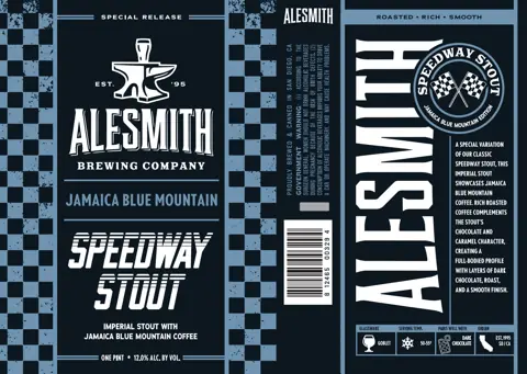 Label: Alesmith Brewing Company — Speedway Stout : Jamaica Blue Mountain Edition