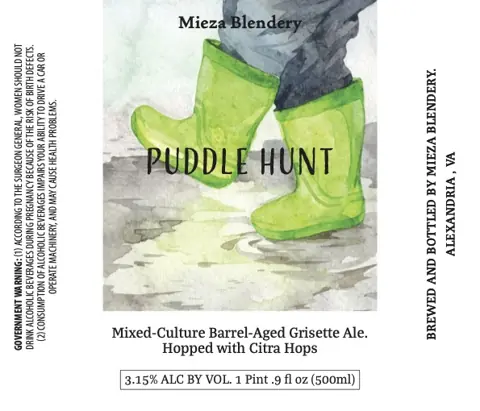 Label: Mieza Blendery — Puddle Hunt