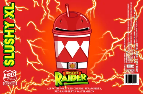 Label: 450 North Brewing CO. — Power Red Raider
