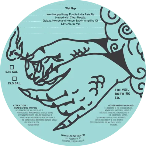 Label: The Veil Brewing CO. — Wet Nap
