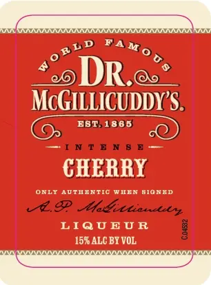 Label: Dr. Mcgillicuddy's — Cherry