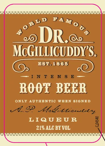 Label: Dr. Mcgillicuddy's — Root Beer