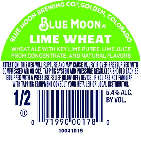 Label: Blue Moon — Lime Wheat