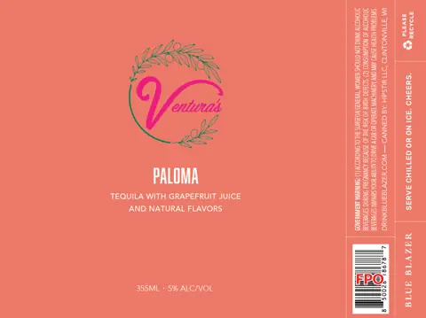 Label: Ventura's — Paloma
