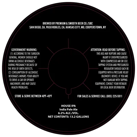 Label: Premium & Smooth Beer Co./Sbc — House IPA